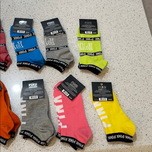 10 pairs of pink Victoria’s Secret socks brand NWT - Picture 8 of 8